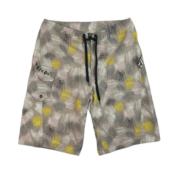 SH459 Mens VOLCOM Stone Surfing Brand Surfer Board Shorts 32 - Picture 1 of 4